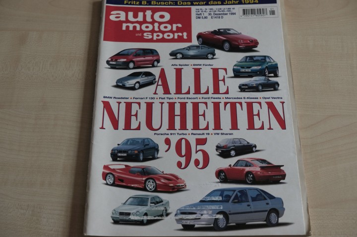 Deckblatt Auto Motor und Sport (01/1994)